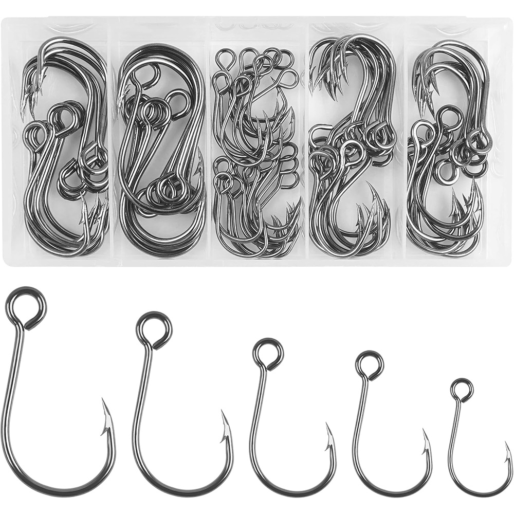 Fishing Hook Assortment - 70 pçs ganchos de pesca em