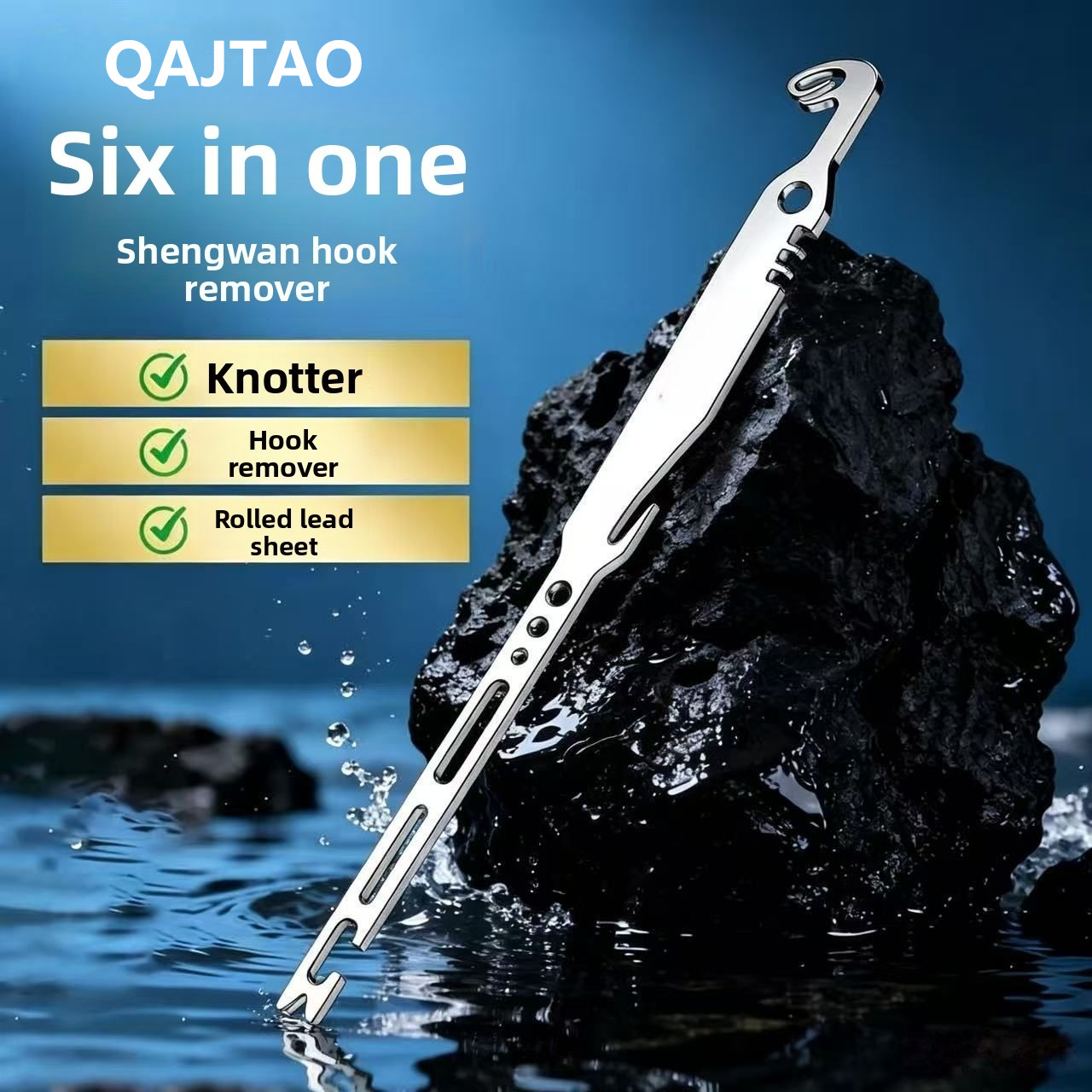 Fishing Hook Sharpener - QAJTAO, conjunto de 4 peças, removedor