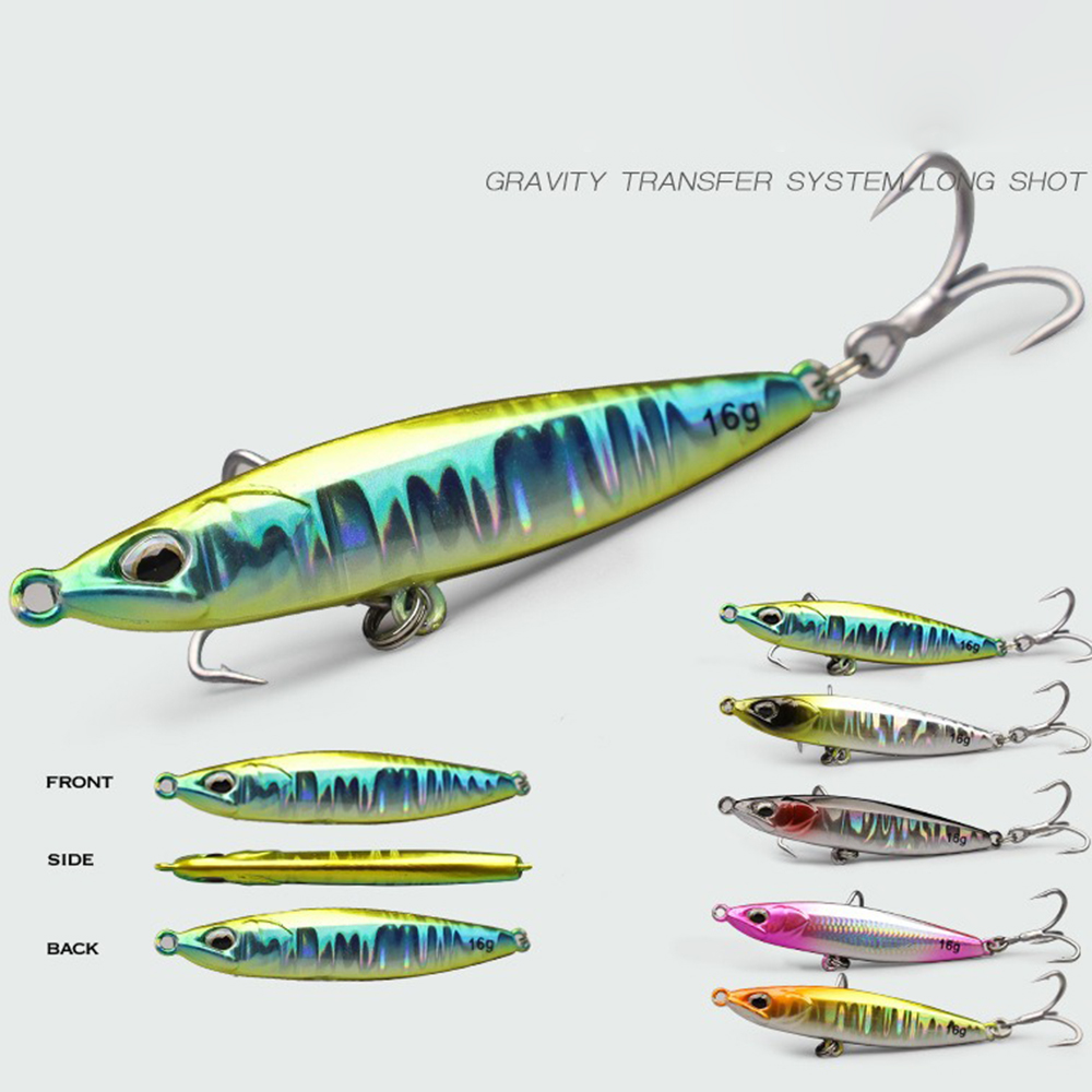 Iscas de Pesca Jig de Metal 9g - Fishing Hook Treble avaliação e preço